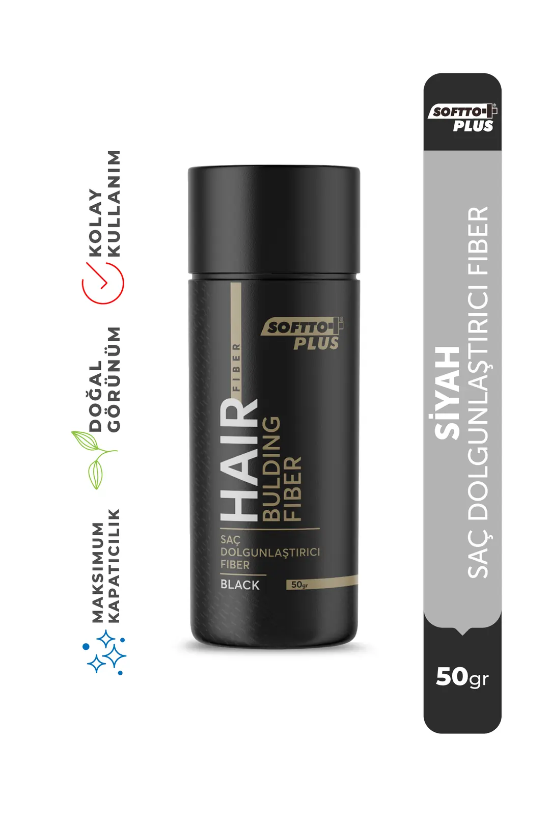 SOFTTO PLUS HAIR BULDING FIBER DARK BROWN 50 GR