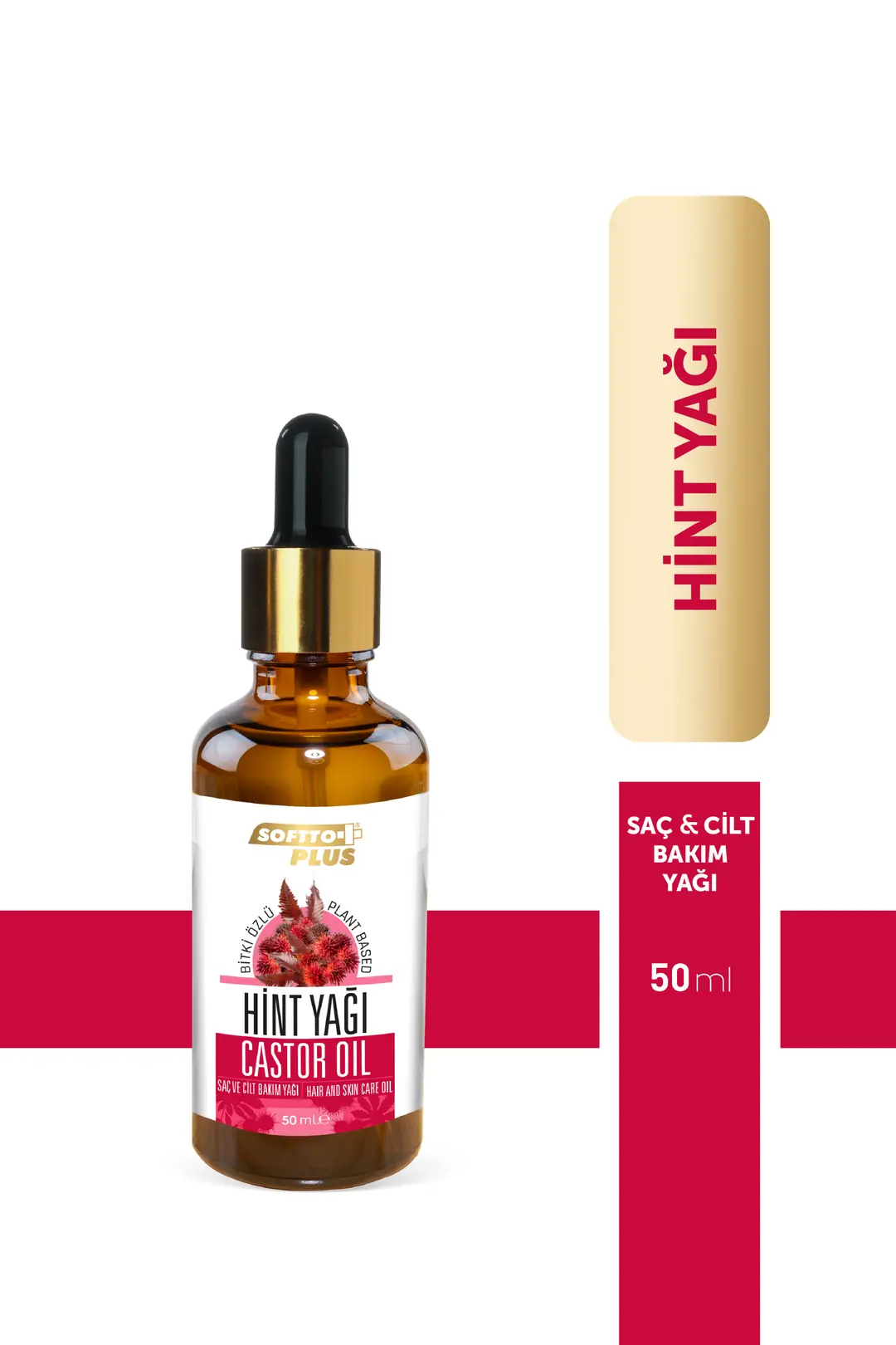SOFTTO PLUS HİNT SAÇ VE CİLT BAKIM YAĞI 50 ML