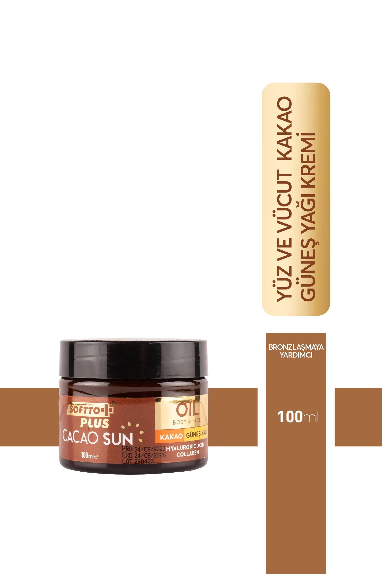 SOFTTO PLUS KAKAO GÜNEŞ YAĞI 100 ML