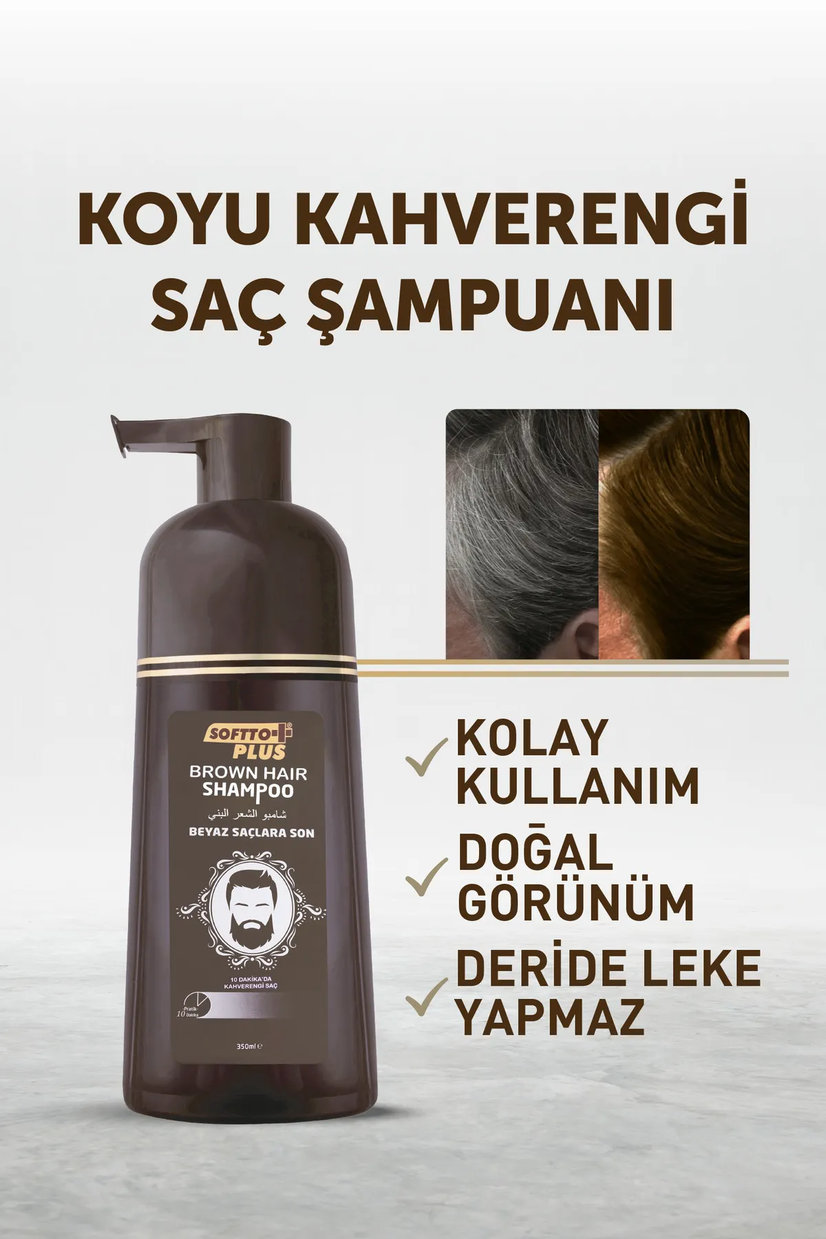 SOFTTO PLUS KOYU KESTANE ŞAMPUAN 200 ML+200 ML