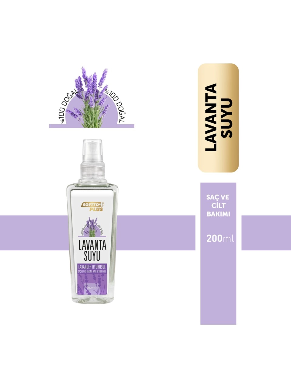 SOFTTO PLUS LAVANTA SUYU 200 ML