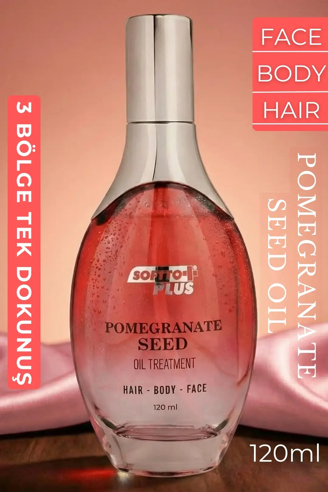 SOFTTO PLUS NAR ÇEKİRDEĞİ YAĞI 120 ML PENCERELİ
