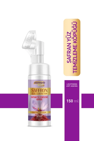 SOFTTO PLUS SAFRAN YÜZ TEMİZLEME KÖPÜĞÜ 150 ML