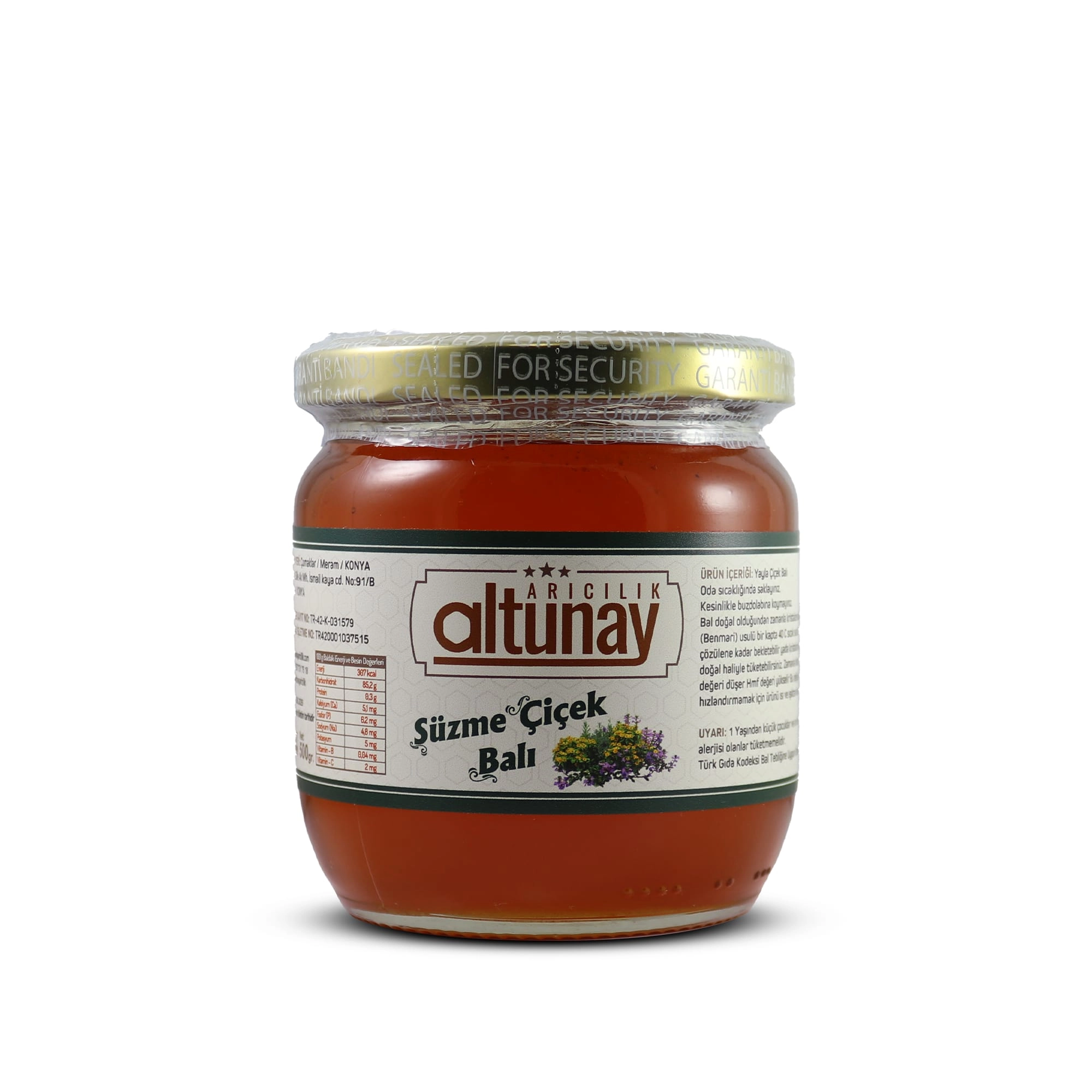 Süzme Çiçek Balı 500 Gr