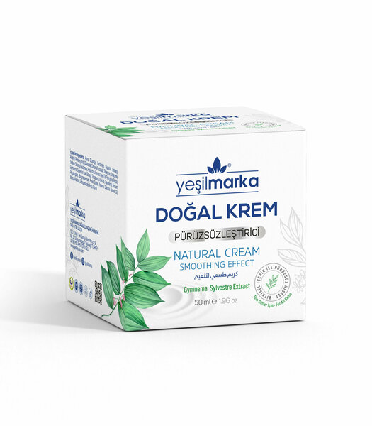 YEŞİL MARKA DOĞAL EL VE VÜCUT KREMİ - PÜRÜZSÜZLEŞTİRİCİ (TÜY AZALTICI) 50 ML