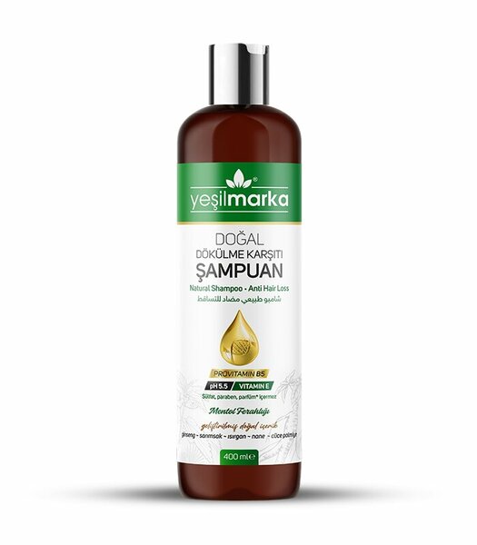 YEŞİL MARKA DOĞAL ŞAMPUAN - DÖKÜLME KARŞITI 400 ML